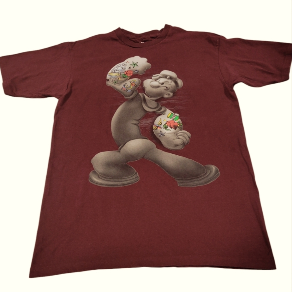 Popeye FlexingTattoed Mens T-Shirt M Never Worn